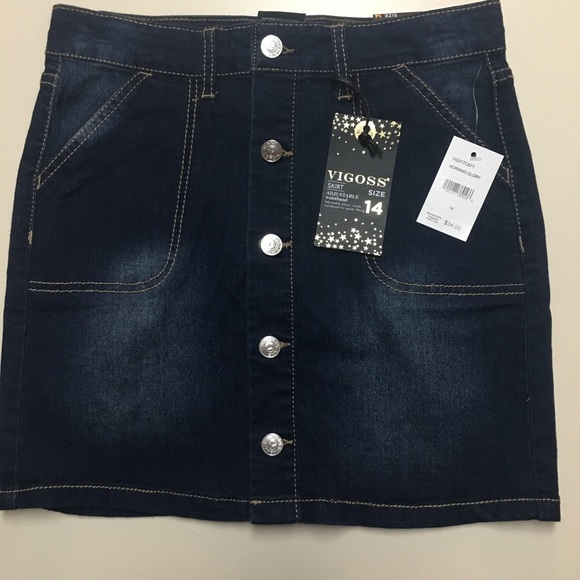 Vigoss Dresses & Skirts - NWT VIGOSS DENIM MINI SKIRT SIZE 14